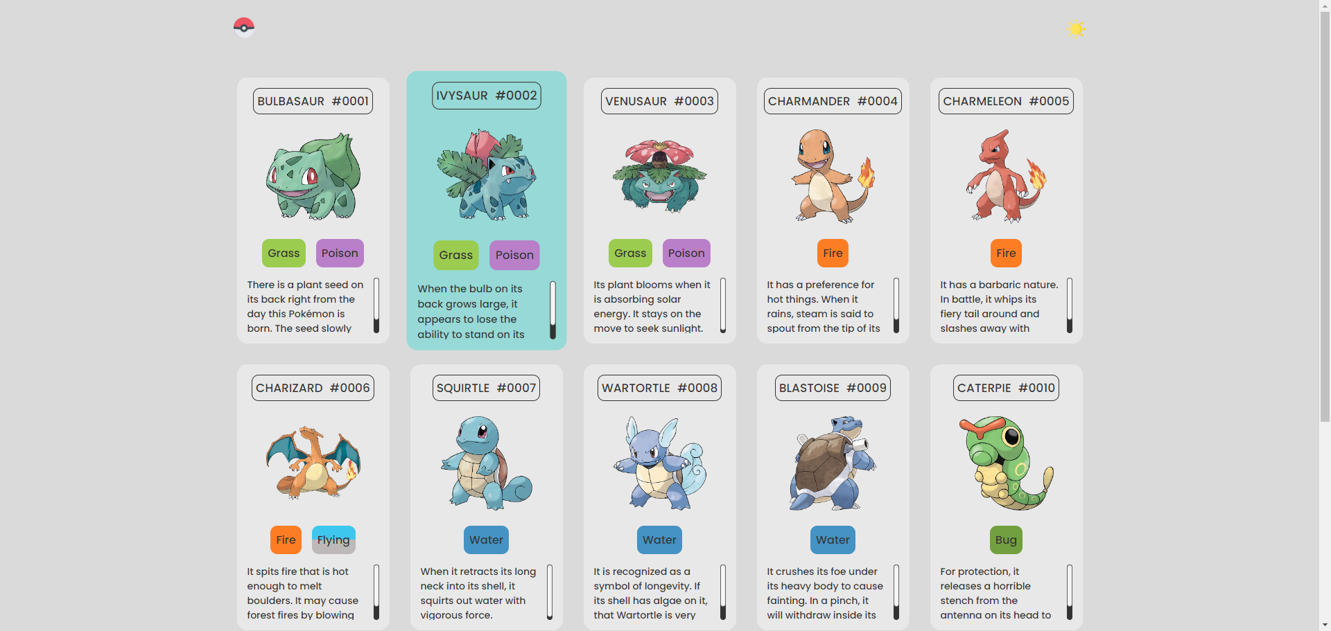 Projeto Pokemon Pokedex