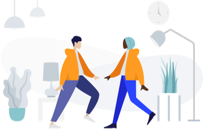 Small teams plan illustration